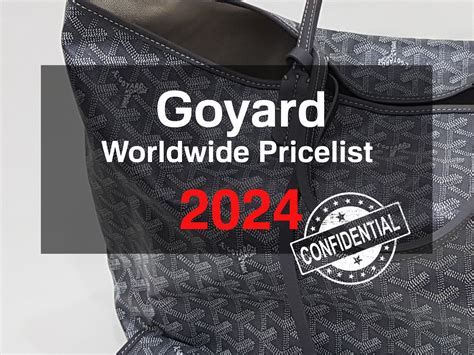 goyard bag prices paris|goyard belvedere pm price 2023.